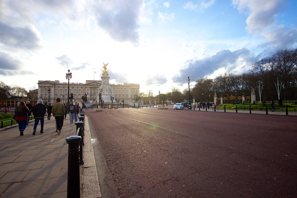 Der Buckingham Palace.